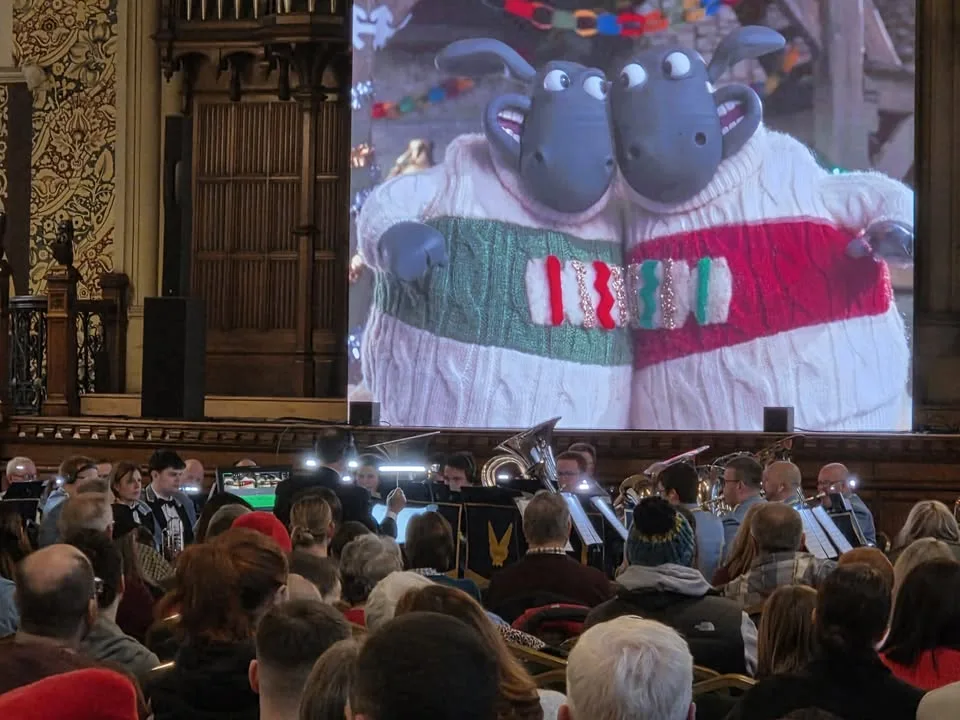 Photograph shared by The KNDS Fairey Band with its update, “Some pictures from our last concert of the year at the stunning Rochdale Town Hall on…”.