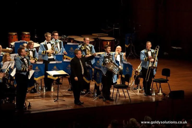 Photograph shared by The KNDS Fairey Band with its update, “The band are deeply saddened to learn of the passing of friend and former solo trombone…”.