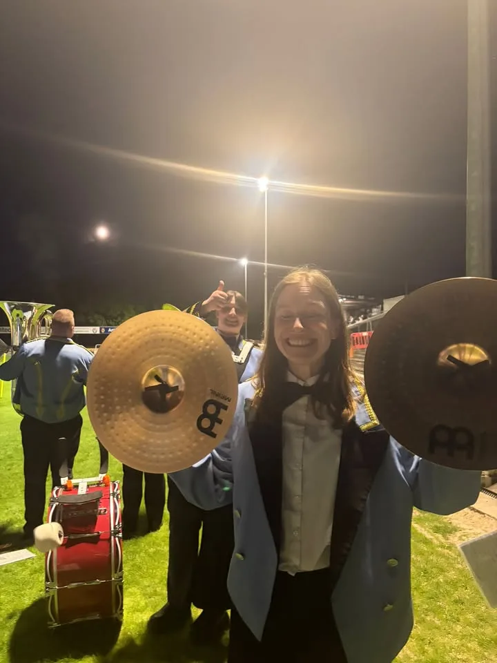 Photograph shared by The KNDS Fairey Band with its update, “Fairey Return to Tameside”.